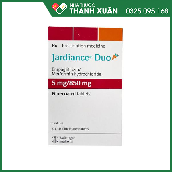 Jardiance Duo 5mg/850mg kiểm soát đường huyết